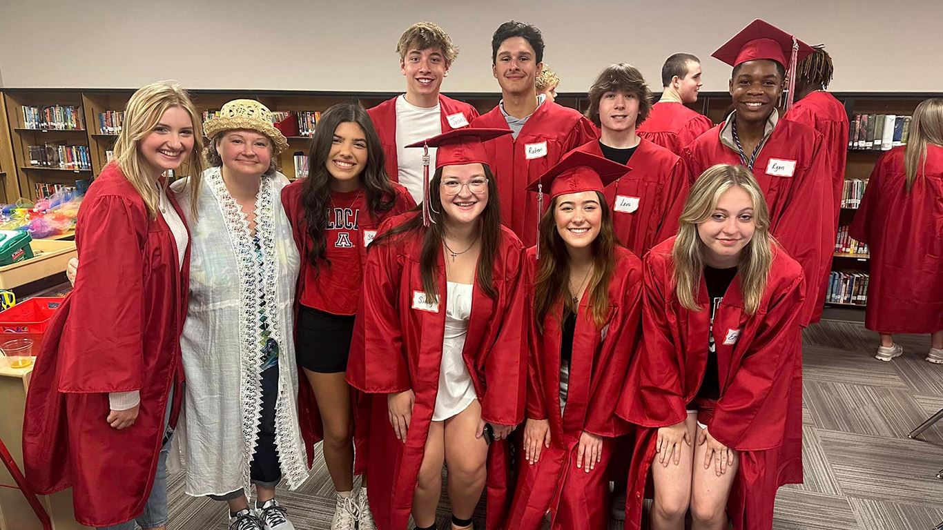 Graduation Parade at Flower Mound ES